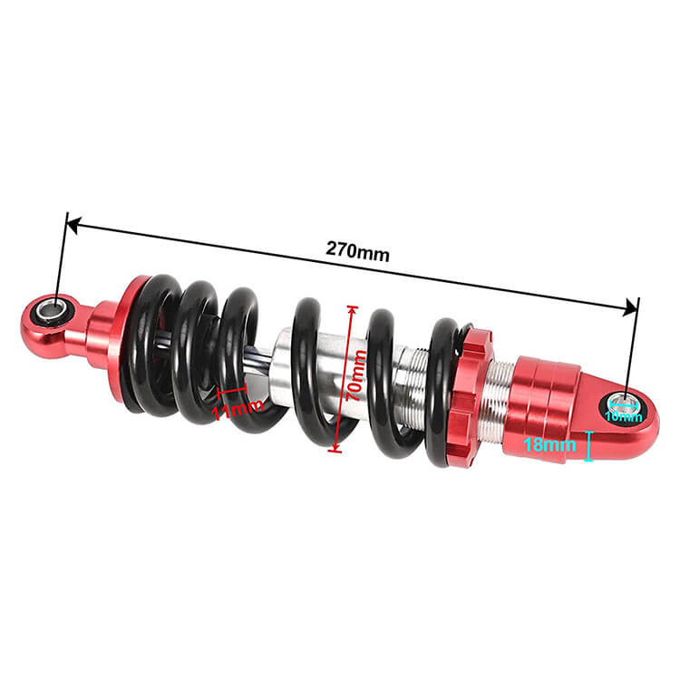 270mm Rear Shock Absorbers Universal Motorcycle Suspensions for Quads Dirt Bikes Sport Bikes