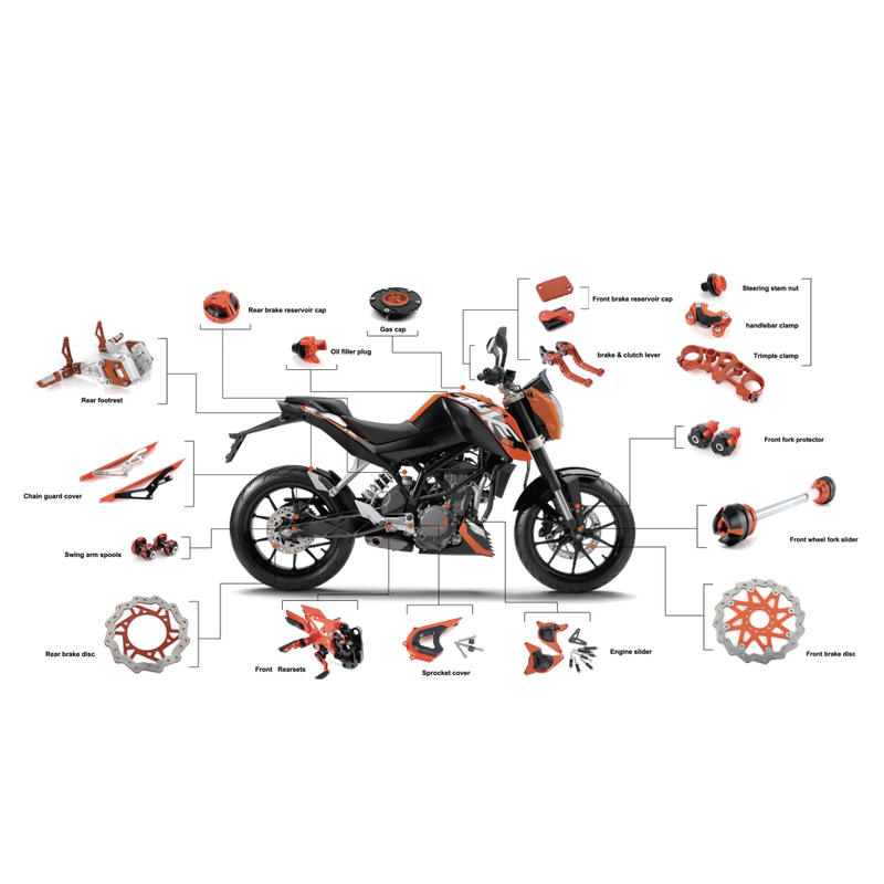 Custom Sport Bike Parts Motorcycle Accessories Manufacturer