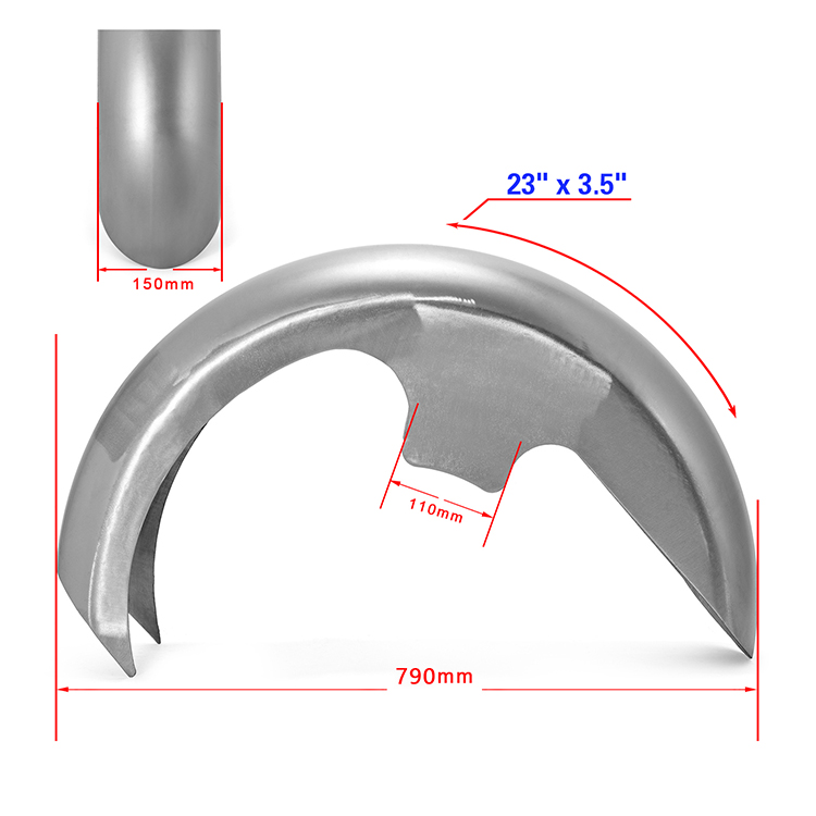 Motorcycle Steel Front Fender For Harley Baggers and Softails 1996-2022 