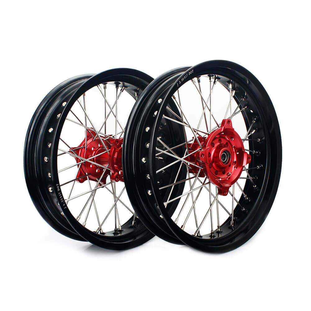 Dirt Bike Motorcycle Wheels Set 17'' 18'' 19'' 21'' Supermoto Wheels Supplier